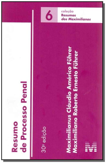 Resumo (06) processo penal - 30 ed./2017